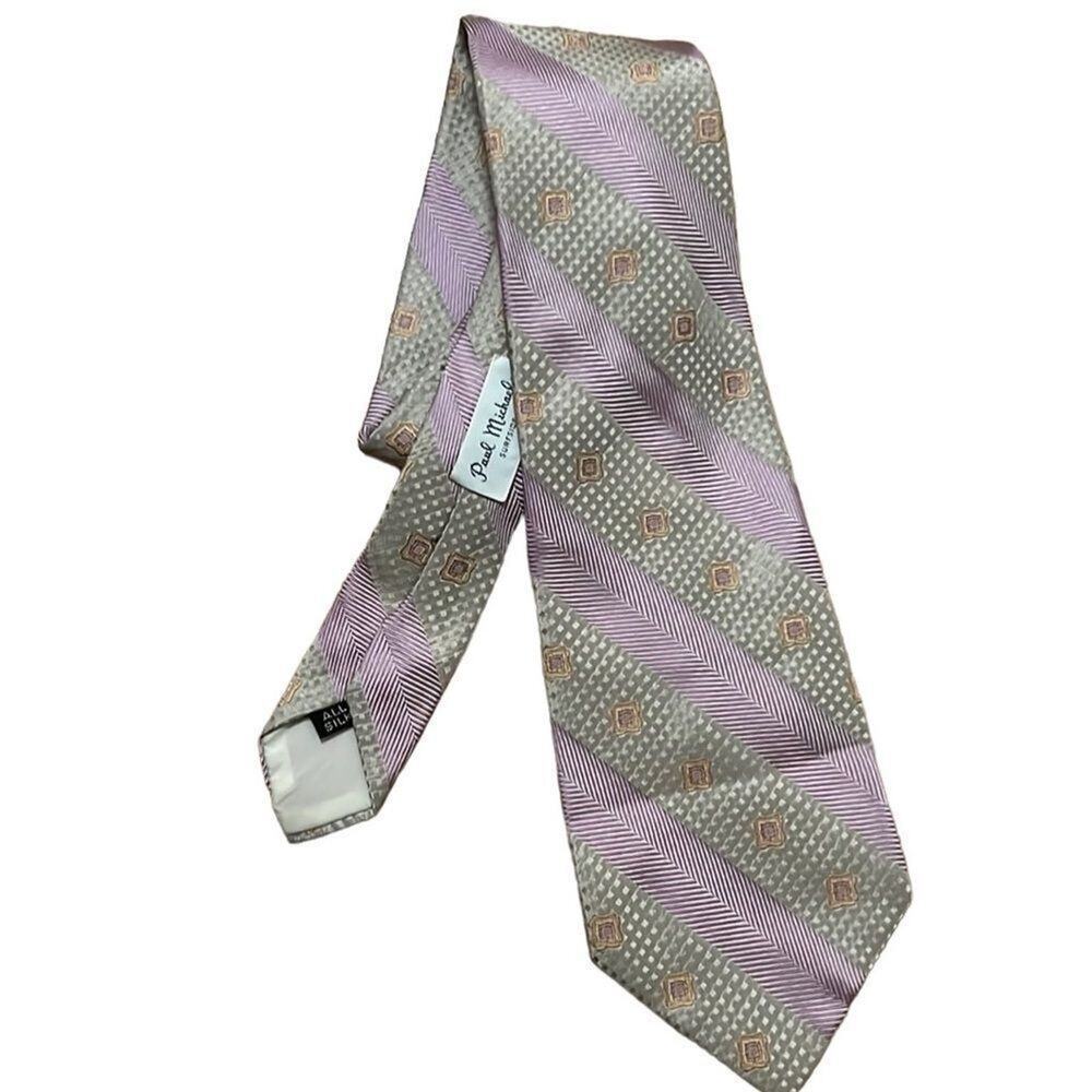 PAUL MICHAELS‎ 100% SILK NECK TIE